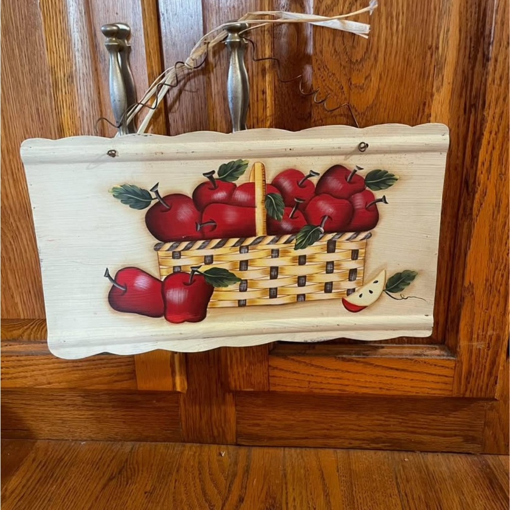 Decorative Apple Basket Wall Art